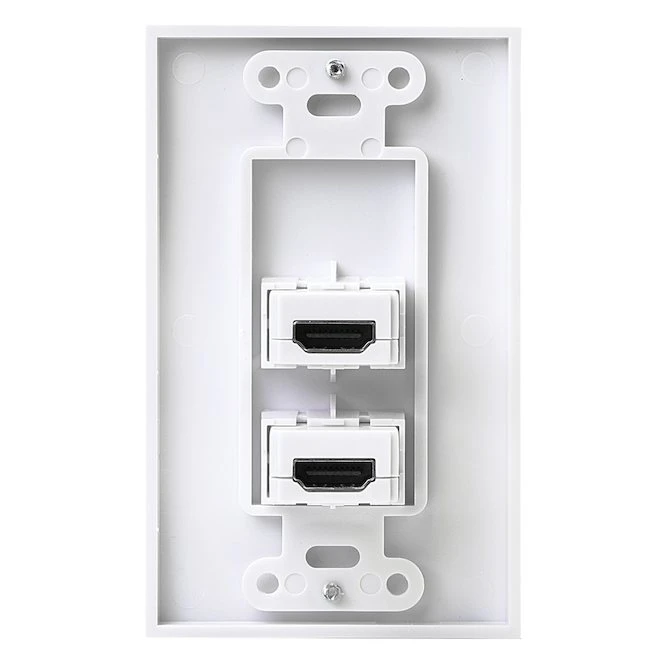 RCA Dual HDMI Wall Plate - White - Image 3