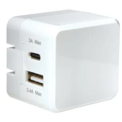 Jensen USB Type-A And Type-C Charger 3.4 A - White