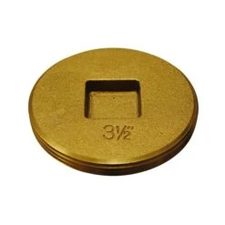 3 1/2-in Dia. Brass Threaded Adapter Cleanout Plug Fitting