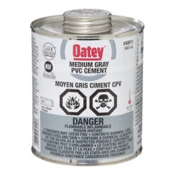 PVC Cement - Medium-Bodied - Grey - 946 ML