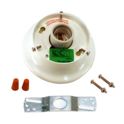 Atron White Metal Ceiling Light Mount