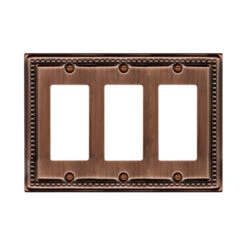 Atron 3-Gang 1-Pack Bronze Decorator Standard Wall Plate