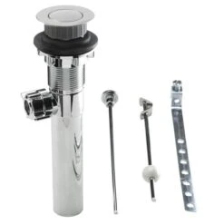 1-1/4-in Dia X 8-in L. Polished Chrome Decorative Pop-Up Sink Drain