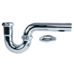 Plumb Pak Sink P-Trap - Chrome - Brass - 1 1/2-in Dia X 11-in L