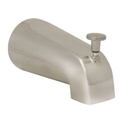 Plumb Pak Brushed Nickel Bathtub Spout With Front Diverter