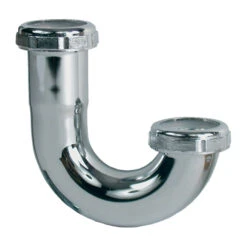 J-Bend - Brass - Less Cleanout - 1 1/4" - Chrome