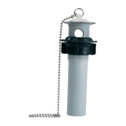 Plumb Pak Grey - Bathroom Round Drain Plug With Vent - 1 1/4-in X 5-in - ABS