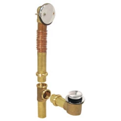 Bath Drain Kit - 1.5" X 16" - Brass - Polished Chrome