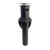 Plumb Pak Sink Drain With Matte Black Push Button