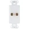 On-Q/Legrand White Single Speaker Connection Kit