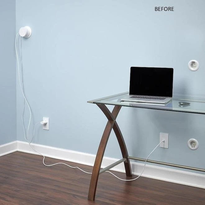 Wiremold 1.5-in X 96-in Surface Raceway Type White Cord Cover - Image 5