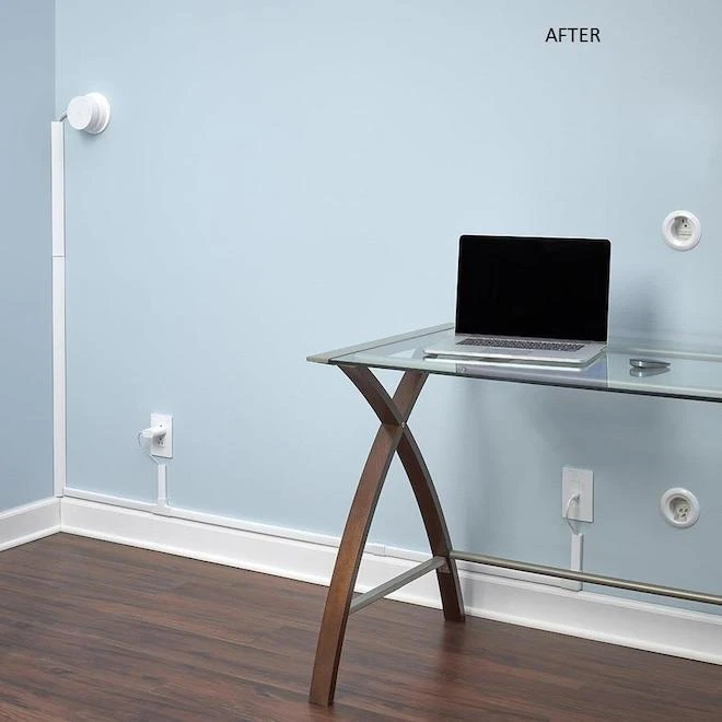 Wiremold 1.5-in X 96-in Surface Raceway Type White Cord Cover - Image 3