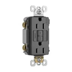 Legrand 15-Amp 125-Volt Black Indoor GFCI Decorator Wall Tamper Resistant Outlet