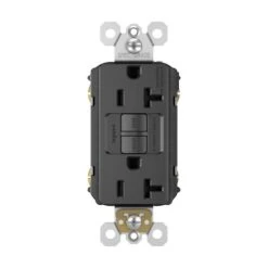 Legrand 20-Amp 125-Volt Black Indoor GFCI Decorator Wall Tamper Resistant Outlet