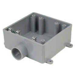 CARLON 1-Gang Gray Pvc Weatherproof Interior New Work Standard Switch/Outlet Wall Electrical Box