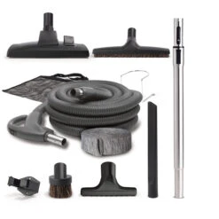 Broan Nutone Deluxe Central Vacuum Accessory Kit With Low-Voltage Hose - 9 Pieces