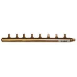 Waterline 8-Branch PEX Copper Manifold - 3/4-in X 1/2-in