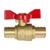 Waterline 3/4-in Brass Full Port T-Handle Ball Valve