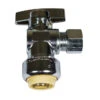 Waterline 1/2-in X 3/8-in Chrome Angle Stop Valve