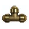 Waterline Brass Tee With 1/2-in Diameter Quick Connect Fittings