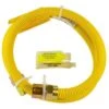 Waterline Gas Hose Yellow 3/4-in FIP X 3/4-in MIP (1/2 FIP Tap) X 5/8-in OD X 48-in