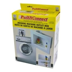 Waterline Push N Connect Washing Machine Outlet Box