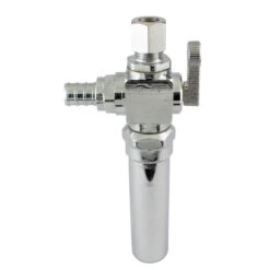Waterline Valve With Hammer Arrestor - 1/2-in X 3/8-in