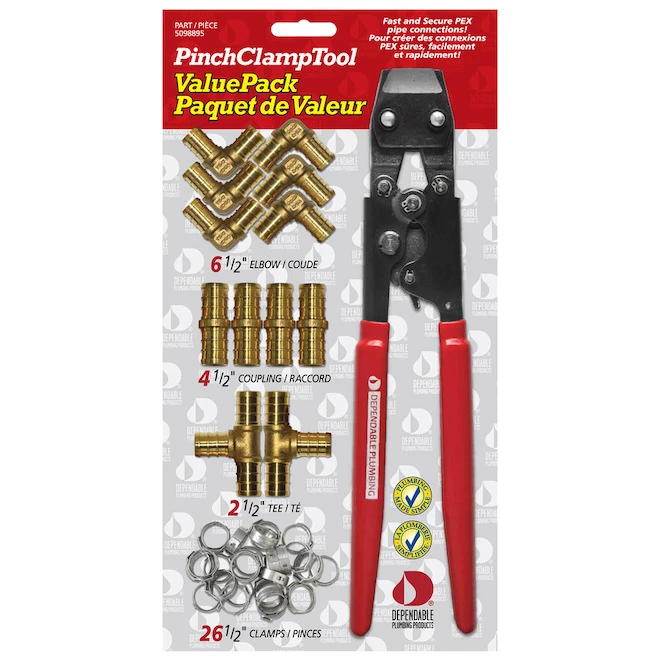 Dependable Tools 1-Pack Pinch Clamp Tool Set