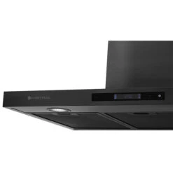 Range Hood Chimney - 450 CFM - 30'' - Black Stainless Steel