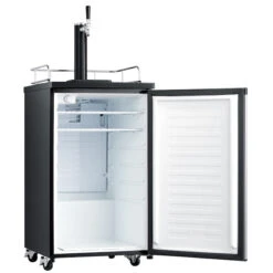 Midea 4.9-cu Ft Wheeled Keg Beer Refrigerator And Dispenser - Stainless Steel