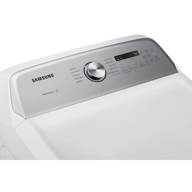 Samsung 7.4 Cu Ft Electric Dryer With Sensor Dry And Smart Care - White