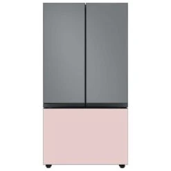 Samsung Bespoke Bottom Drawer Panel For 3-Door Refrigerator - Glass - Pink - 35.63 X 23.5 X 1.13-in