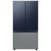 Samsung Bespoke Upper Panel For 3-Door Refrigerator - Stainless Steel - Navy Blue