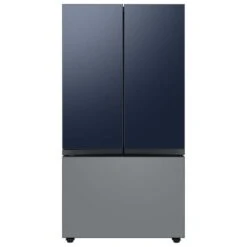 Samsung Bespoke Upper Panel For 3-Door Refrigerator - Stainless Steel - Navy Blue