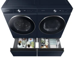 Samsung Bespoke 16.8-in X 30-in Universal Laundry Pedestal (Navy Steel)