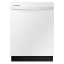 Samsung 24-in White Built-In Dishwasher With Hidden Controls