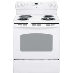 GE Self-Clean Electric Range - 30-in - 5-cu Ft - SensiTemp Technology - White