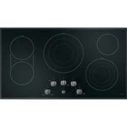 GE Café Cooktop Control Knobs - Black Stainless Steel - 6-Pieces