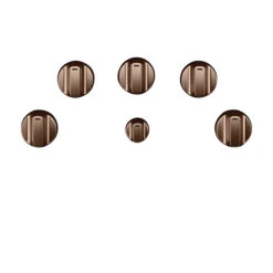 GE Café Cooktop Control Knobs - Brushed Copper - 6-Pieces