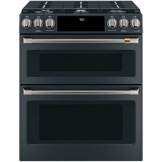 GE Café Gas Range Brushed Black Knobs And Handles - Image 2