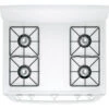 GE Appliances Freestanding Gas Oven - White - 4 Burners - Rotatory Knobs - 30-in X 4.8-cu Ft