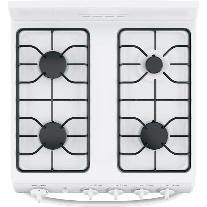 GE 24-in Free-Standing Gas Range With Removable Backsplash And Broil Drawer - 2.9 Cu Ft - White - Image 3
