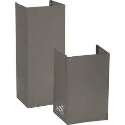 GE Steel Duct Cover Kit For Range Hood - Wall-Mounted - 9-ft - Slate