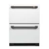 Café Undercounter Refrigerator Door 2-Handle Kit - Brushed Black Finish