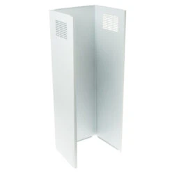 GE Appliances Stainless Steel Hood Duct Cover Extension Kit (Matte White)