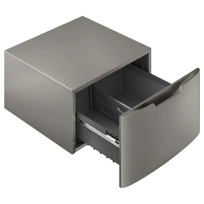 GE 16-in X 27.9-in Laundry Pedestal (Satin Nickel) - Image 3
