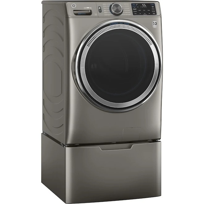 GE 16-in X 27.9-in Laundry Pedestal (Satin Nickel) - Image 2