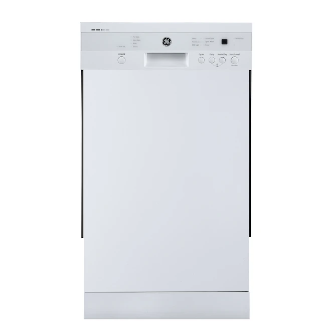 GE Compact Built-In Dishwasher - 18-in - White - Image 3