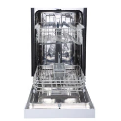 GE Compact Built-In Dishwasher - 18-in - White