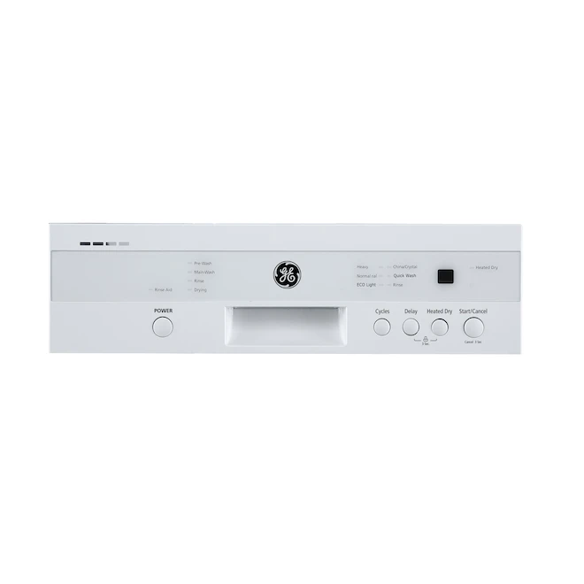 GE Compact Built-In Dishwasher - 18-in - White - Image 2